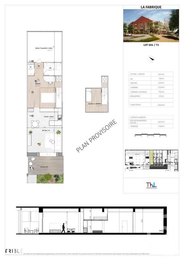 Appartement F3 bis à vendre - 3 pièces - 85.0 m2 - MULHOUSE - 68 - ALSACE - Century 21 Weiblen Immeubles